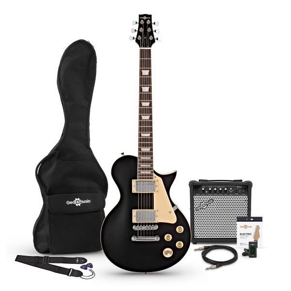 New Jersey Electric Guitar + 15W Amp Pack Black 5060166240219 012EBKAMP