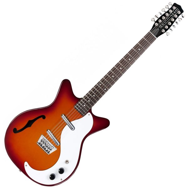 Danelectro DC59 12 String Electric Guitar Cherry Sunburst 611820024000 DC59CSB-12