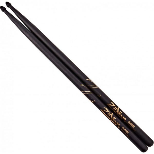 Zildjian 5A Acorn Tip Black Drumsticks Z5AACB090121 642388318256