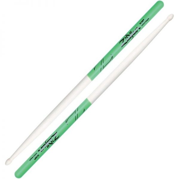 Zildjian 5A Maple Green Dip Drumsticks Z5AMDG090121 642388317228