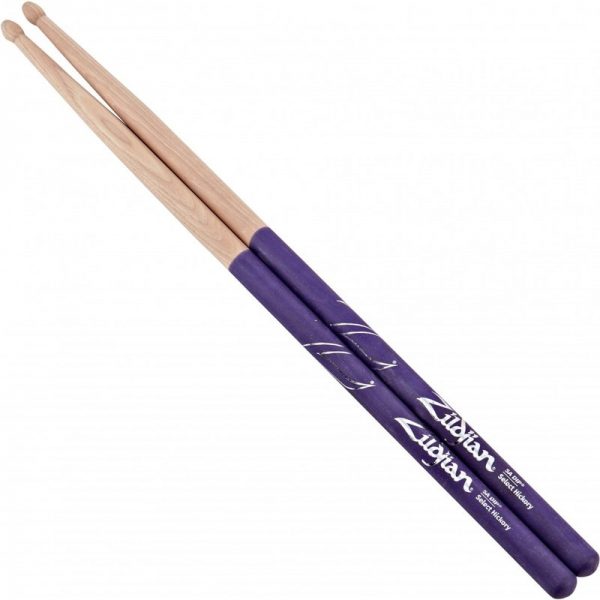 Zildjian 5A Purple Dip Wood Tip Drumsticks Z5ADP090121 642388317341