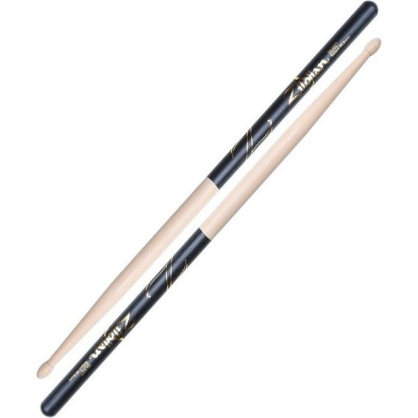 Zildjian 5B Wood Tip Black Dip Drumsticks Z5BD090121 642388317471