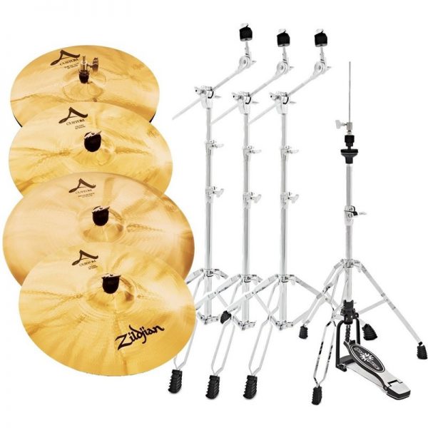 Zildjian A Custom Cymbal Box Set with Stands A20579-11-HW090121