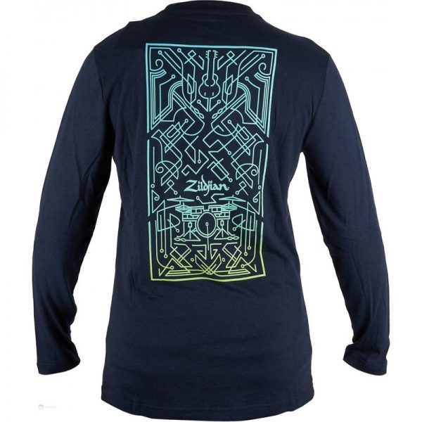 Zildjian Art Deco Long Sleeve T-Shirt Medium T3462090121 642388324202