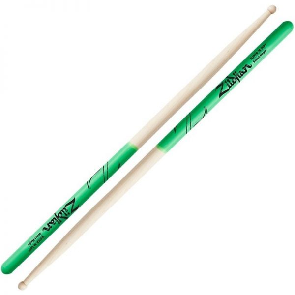 Zildjian Super 7A Maple Green Dip Drumsticks ZS7AMDG090121 642388318904