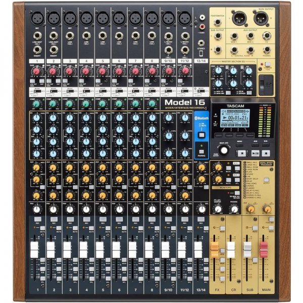 Tascam Model 16 14-Channel Mixer with 16-Track Digital Recorder MODEL-16300322 4907034131266