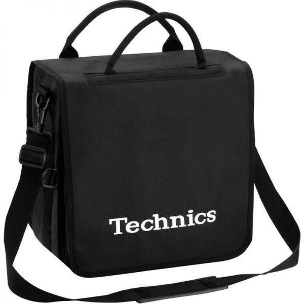 Technics Record Bag (White Logo) TEC-BLK-WHT300322 4250267690759
