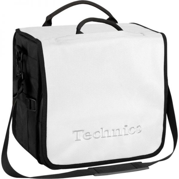 Technics Record Bag (White Silver Logo) TEC-WHT-SIL300322 4250267639901