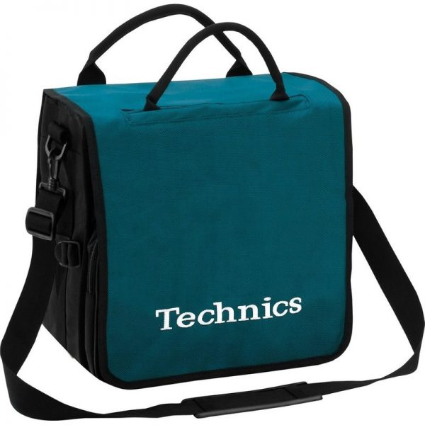 Technics Record Bag (Turquoise White Logo) TEC-TUR-WHT300322 4250267626208