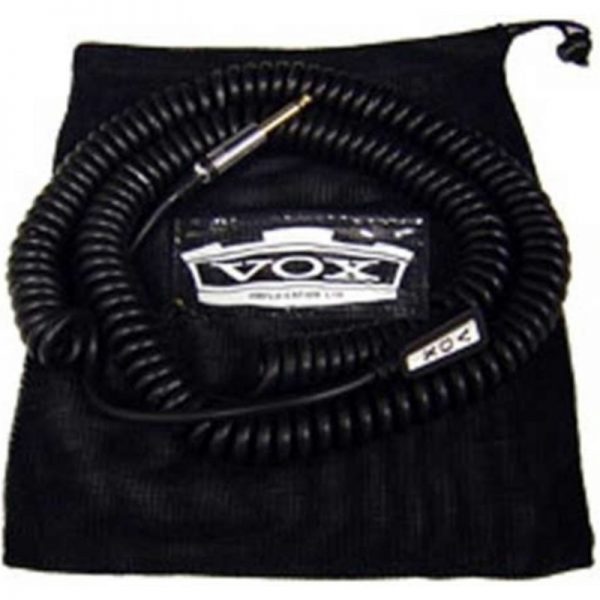 Vox VCC Vintage Coiled Cable Quality 9m Cable With Mesh Bag Black VCC090BK300322 4959112031449