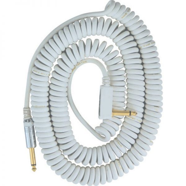 Vox VCC Vintage Coiled Cable Quality 9m Cable and Mesh Bag White VCC090WH300322 4959112031456