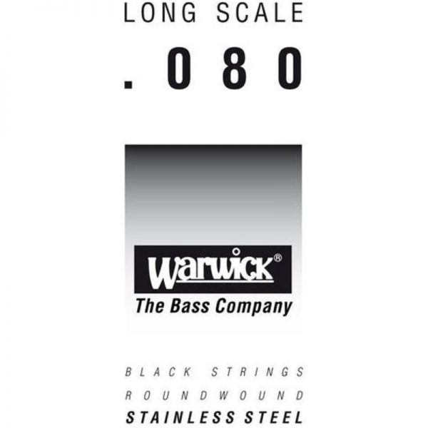 Warwick Black Label Single Bass String 080 WAR-40080300322 4033685000146
