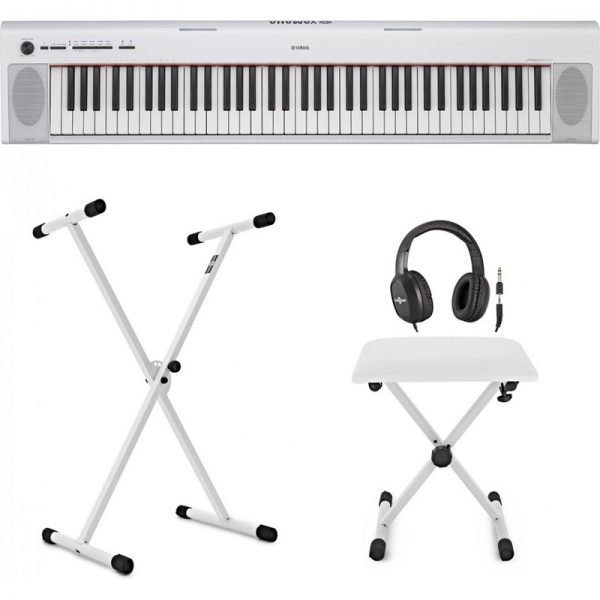 Yamaha Piaggero NP32 Portable Digital Piano X Frame Package White SNP32WHUK-PACK300322 4957812594134