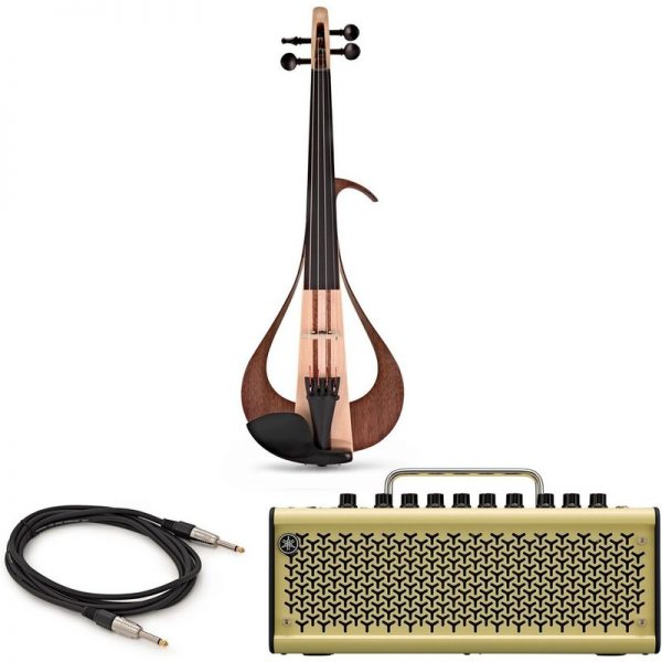 Yamaha YEV104 Electric Violin Amp Bundle Natural Finish KYEV104N-GTHR10II300322 4957812598873