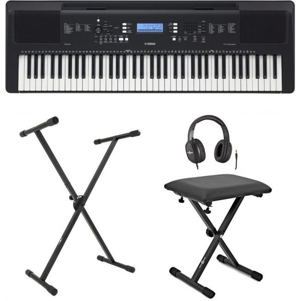 Yamaha PSR EW310 Portable Keyboard with Stand Bench and Headphones SPSREW310UK-XKEYS300322 4957812659635