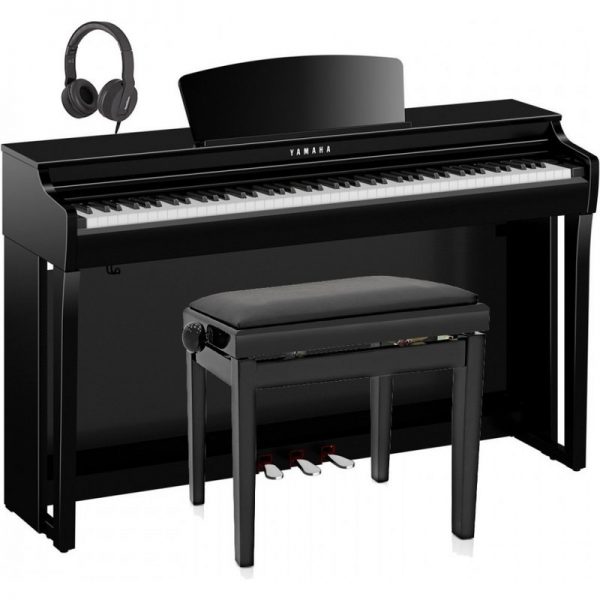 Yamaha CLP 725 Digital Piano Package Polished Ebony NCLP725PEUK-PACK300322 4957812653640