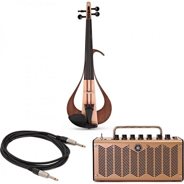 Yamaha YEV104 Electric Violin Natural with THR5 Amp & Cable KYEV104N-GTHR5AUK300322 4957812598873