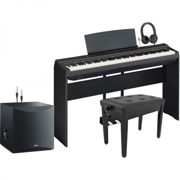 Yamaha P125 Digital Piano Subwoofer Package Black NP125BUK-SKSSW100UK300322 4957812624732