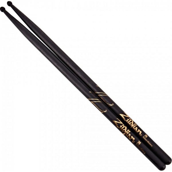 Zildjian 7A Wood Tip Black Drumsticks Z7AB300322 642388318355