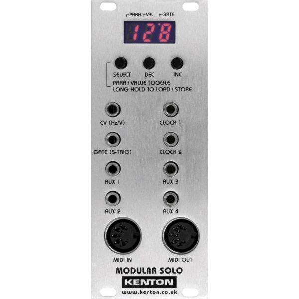 Modular-Solo Eurorack MIDI to CV Converter (10HP) MSOL300322 5060491450093
